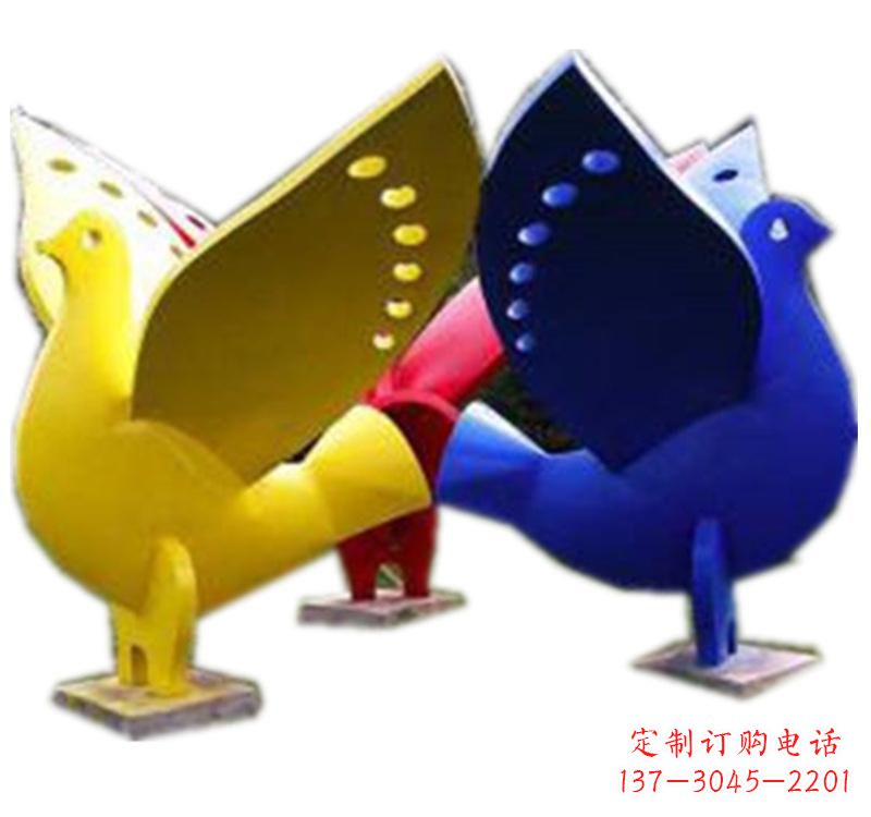 泸州不锈钢制作的和平鸽雕塑