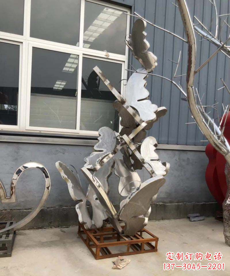 泸州蝴蝶之舞不锈钢雕塑精美绝伦