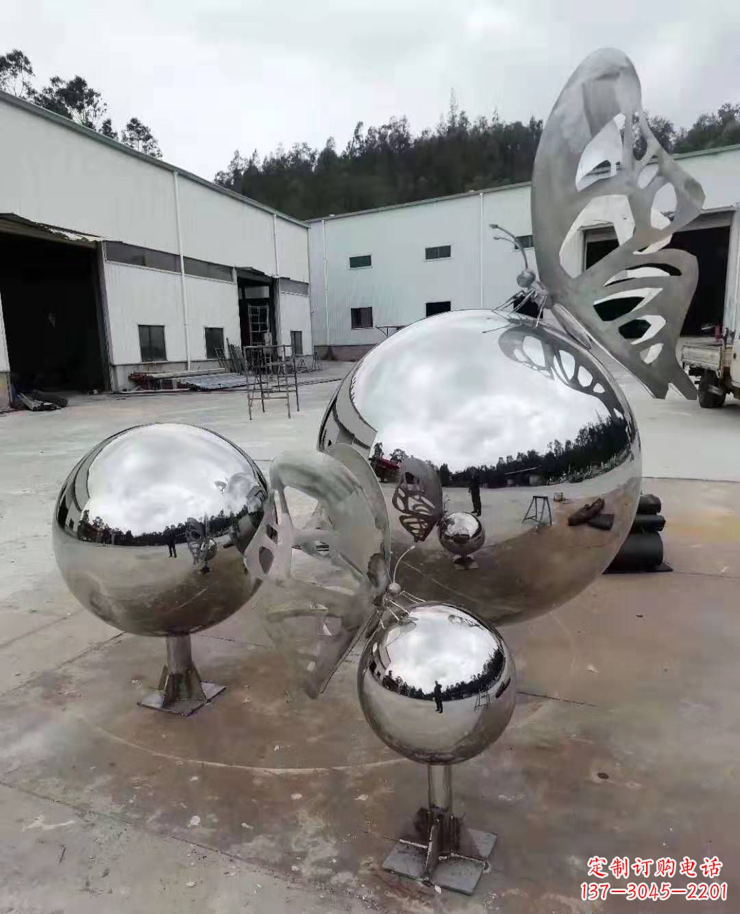 泸州不锈钢蝴蝶雕塑美丽而迷人