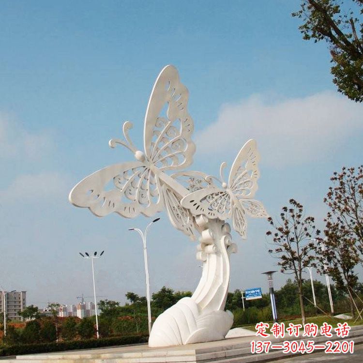 泸州不锈钢蝴蝶雕塑——美丽传递自然之美
