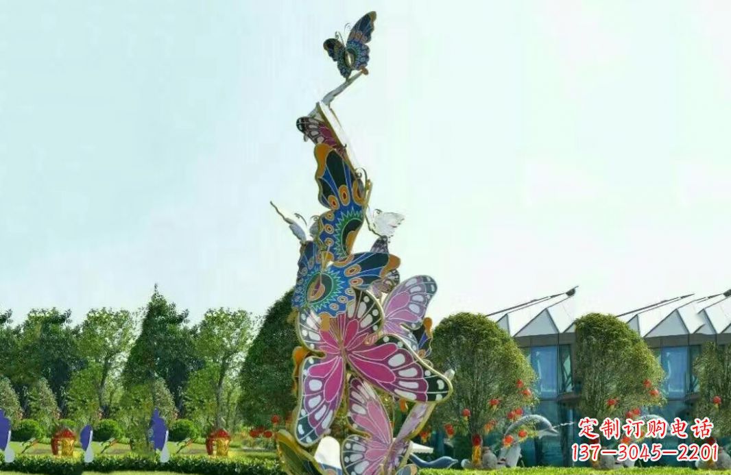 泸州不锈钢蝴蝶美丽的雕塑之美