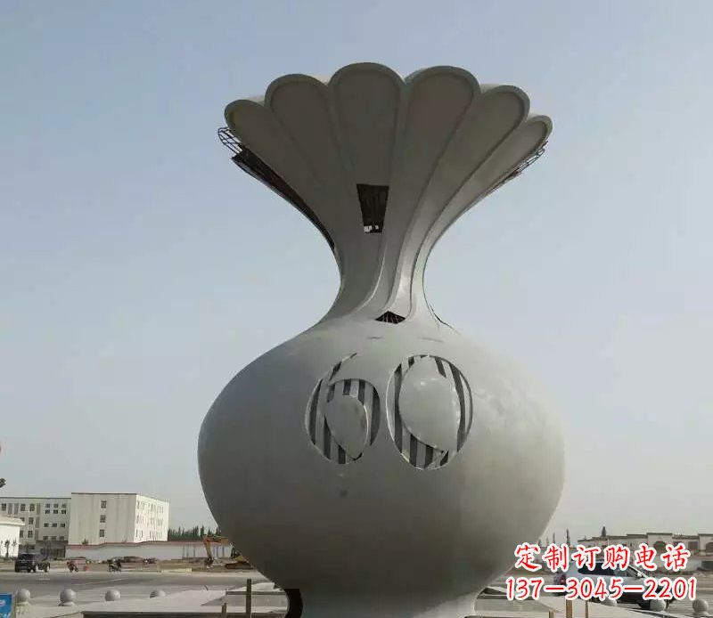 泸州精美不锈钢花篮雕塑