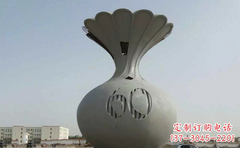 泸州不锈钢花篮雕塑精美绝伦