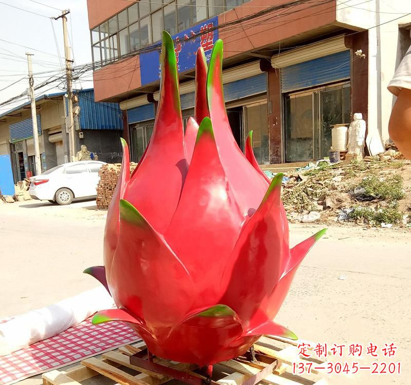 泸州精美不锈钢火龙果雕塑