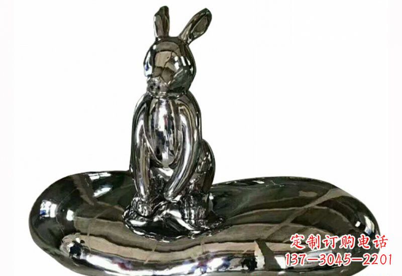 泸州不锈钢兔子雕塑