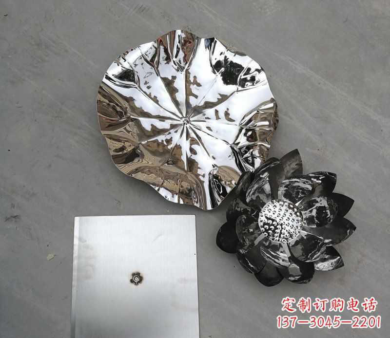 泸州不锈钢荷叶公园景观雕塑