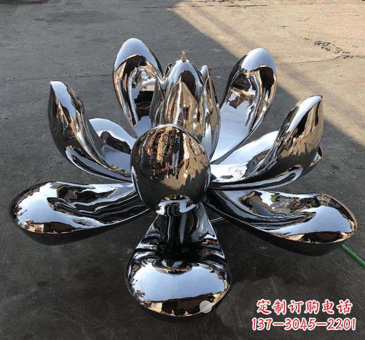 泸州不锈钢莲花雕塑精美优雅