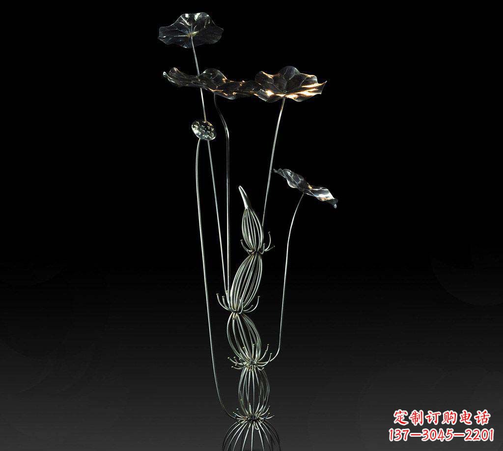 泸州不锈钢荷叶雕塑精致优雅的艺术宝藏