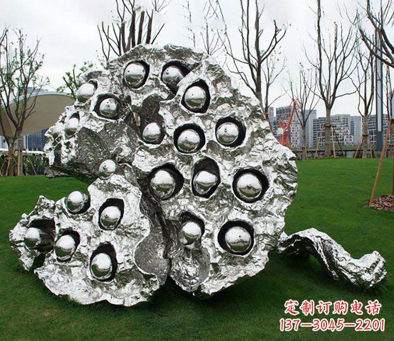 泸州不锈钢莲蓬雕塑——精美极致的艺术品