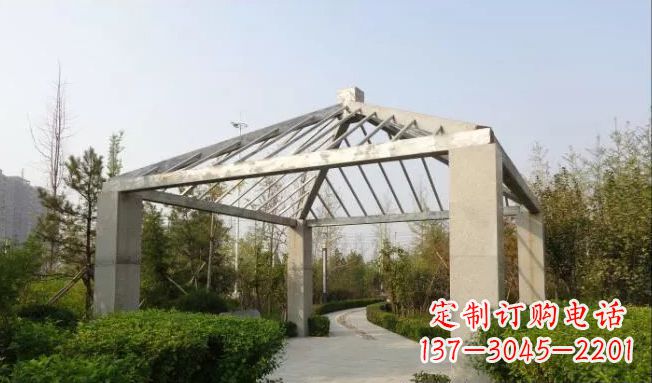 泸州不锈钢凉亭雕塑点缀公园景观