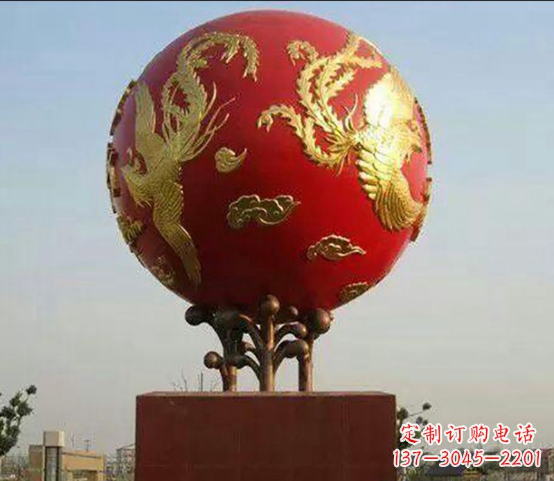 泸州不锈钢龙凤呈祥雕塑传统艺术的精美体现