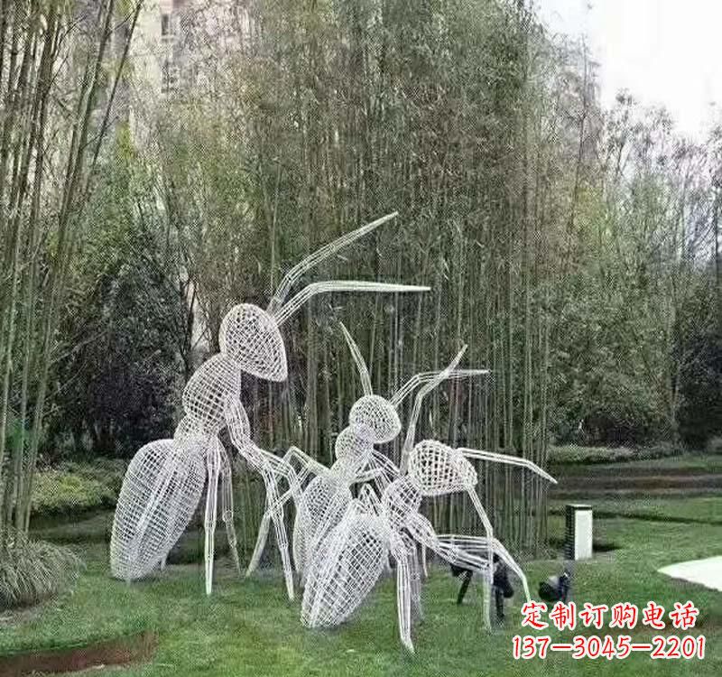 泸州不锈钢镂空蚂蚁雕塑艺术细节的精彩绝伦