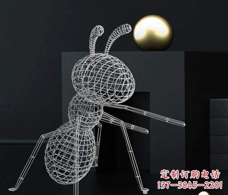 泸州不锈钢镂空蚂蚁雕塑艺术与科技的结合
