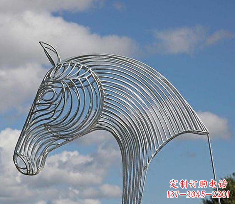 泸州不锈钢马头雕塑抽象雕塑的新突破