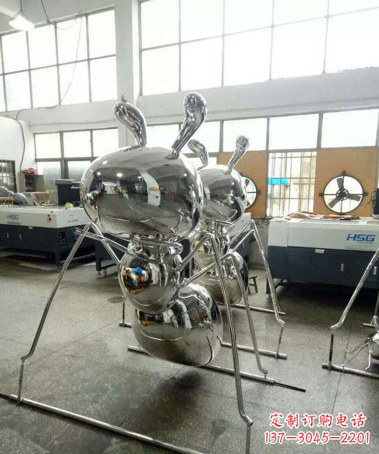 泸州不锈钢蚂蚁步行街景观雕塑——融合现代科技与自然之美