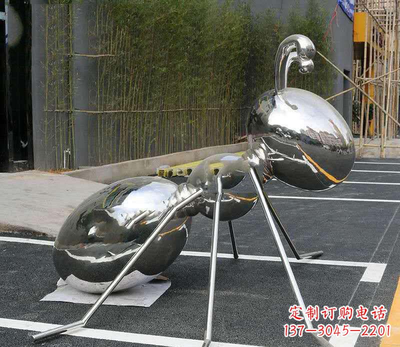 泸州不锈钢蚂蚁雕塑——艺术的融合