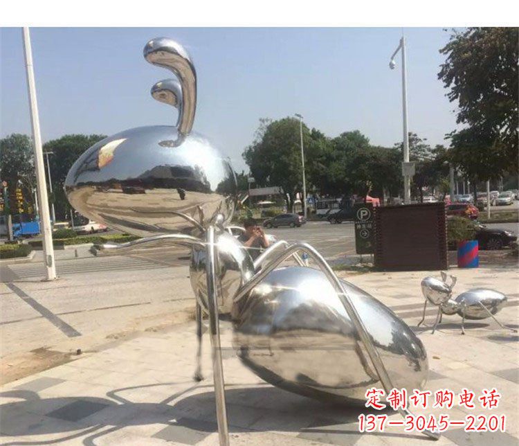 泸州不锈钢蚂蚁雕塑艺术与自然的完美结合