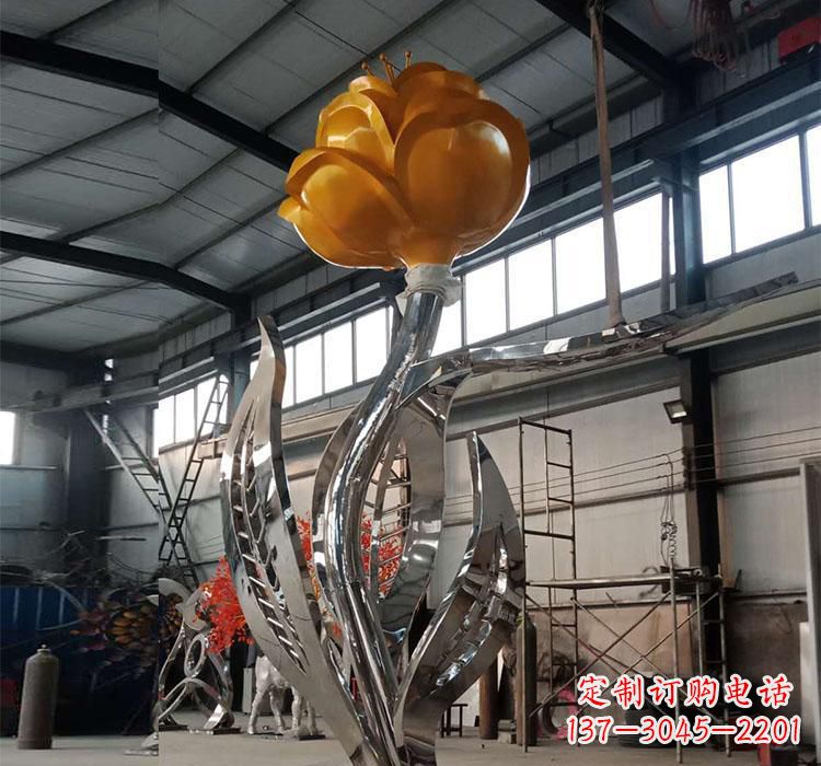 泸州不锈钢玫瑰花雕塑一款非凡的艺术品