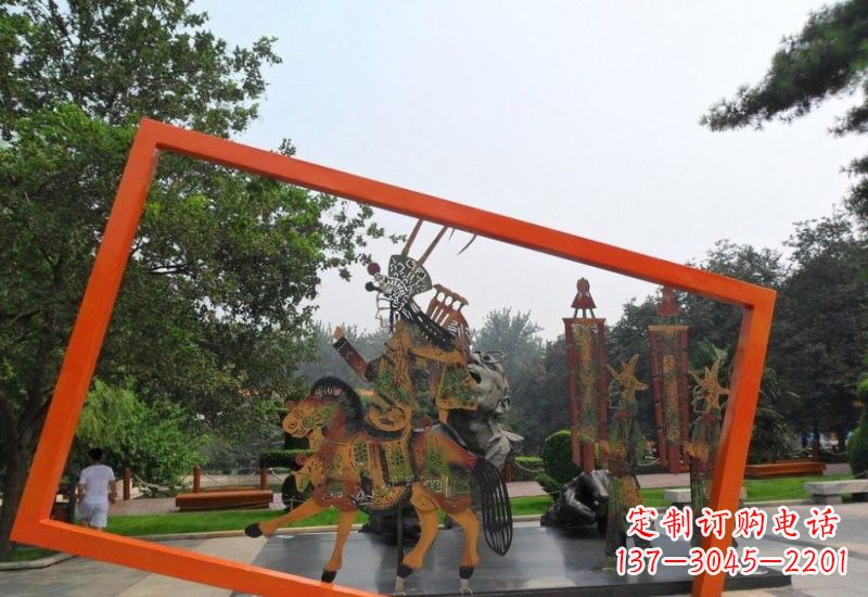 泸州不锈钢皮影戏雕塑传承民间文化的艺术精粹