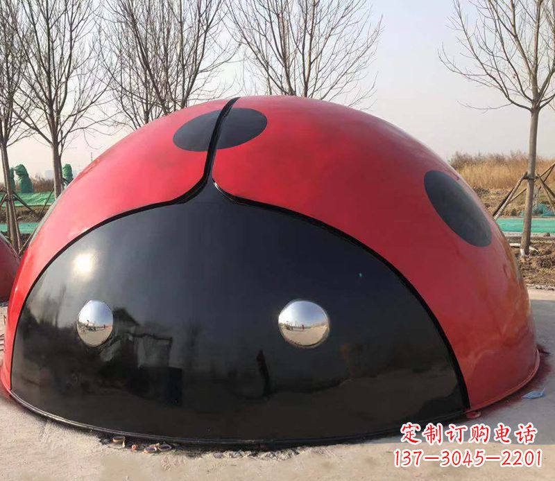 泸州不锈钢瓢虫雕塑精致的艺术之美