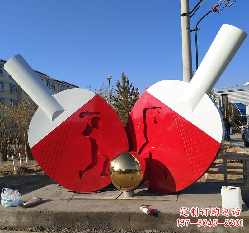 泸州乒乓球雕塑一种古老运动的艺术表现