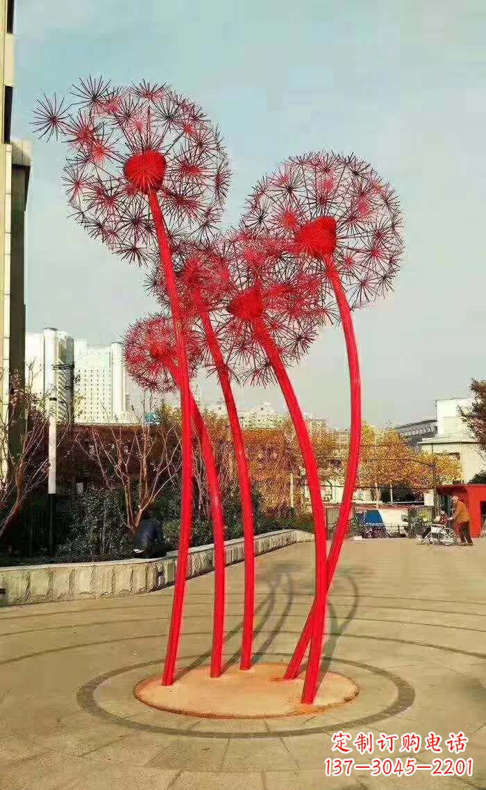 泸州不锈钢蒲公英美丽的雕塑之作