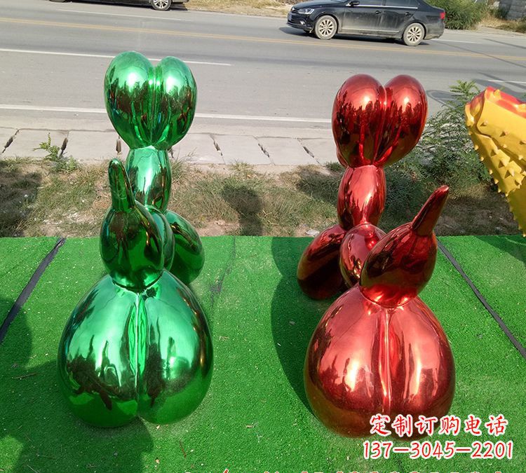 泸州不锈钢气球狗雕塑