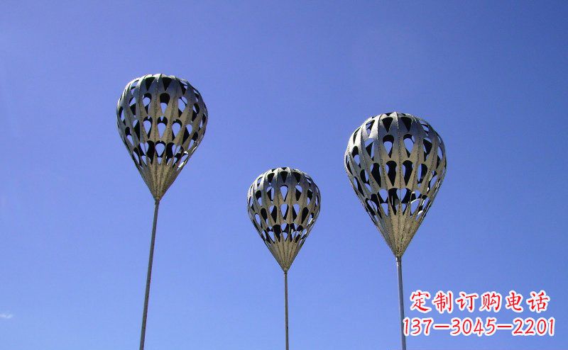 泸州不锈钢气球雕塑把美丽带回大自然