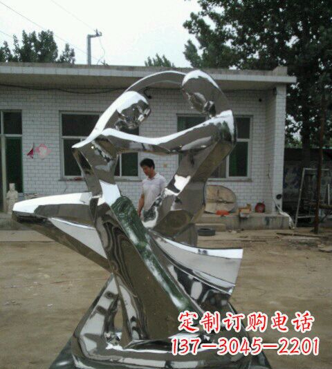 泸州浪漫的不锈钢情侣雕塑