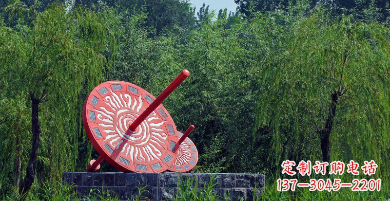 泸州不锈钢日晷校园雕塑点亮校园时光