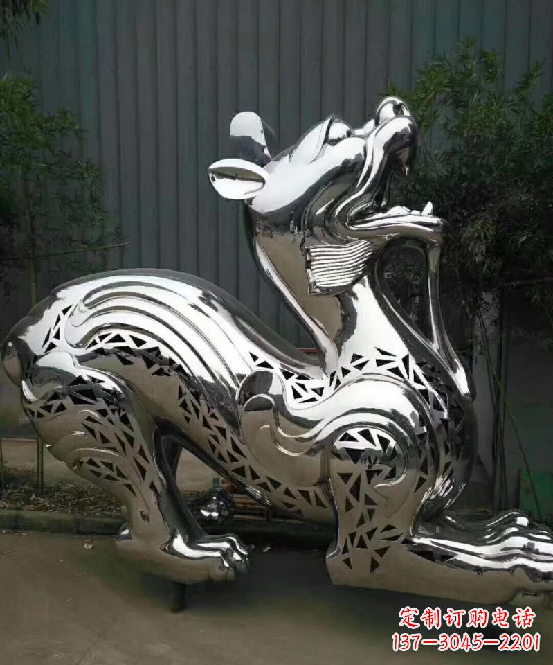 泸州不锈钢麒麟象征着祥和与美好