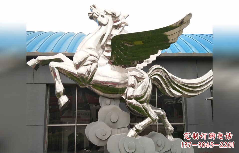 泸州不锈钢飞马雕塑艺术的精髓