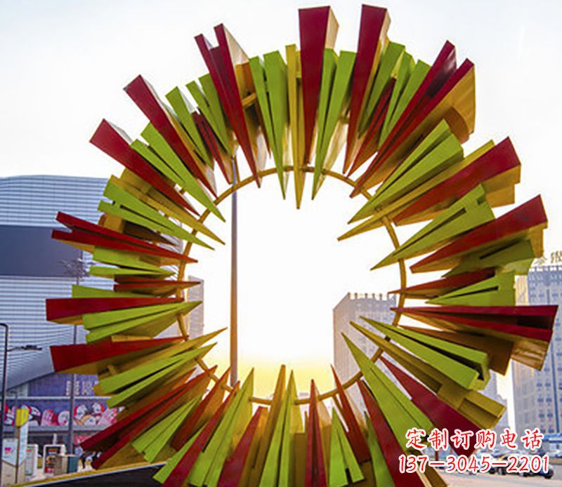泸州绚烂太阳,精美不锈钢太阳花雕塑