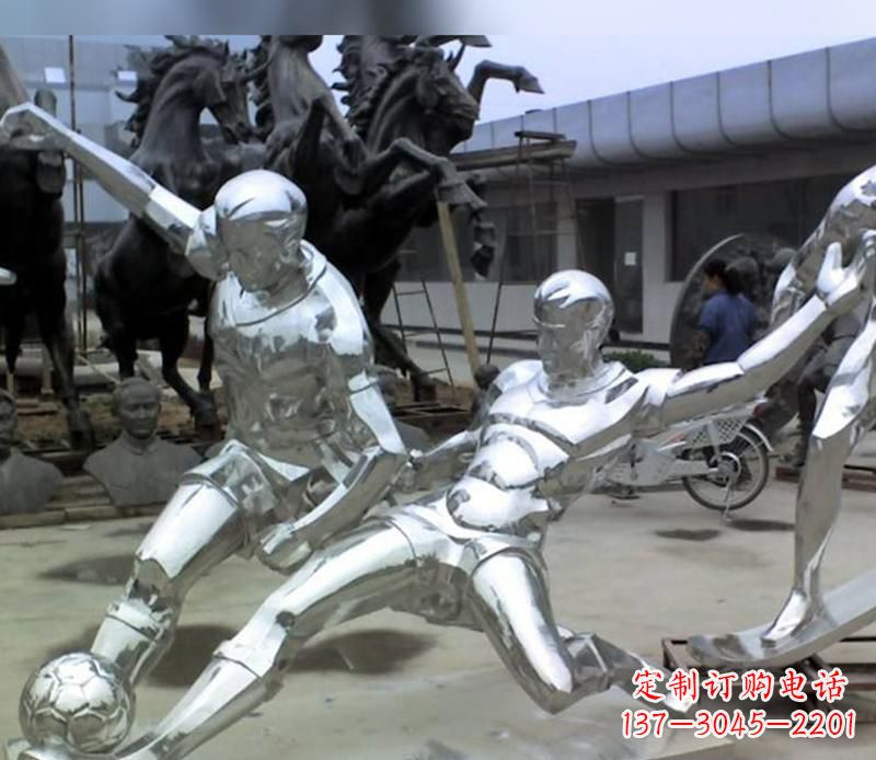 泸州足球运动雕塑