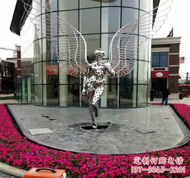 泸州不锈钢天使雕塑传递着爱的美丽