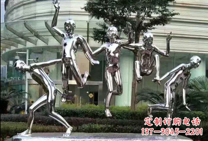 泸州勇敢跳跃的儿童雕塑