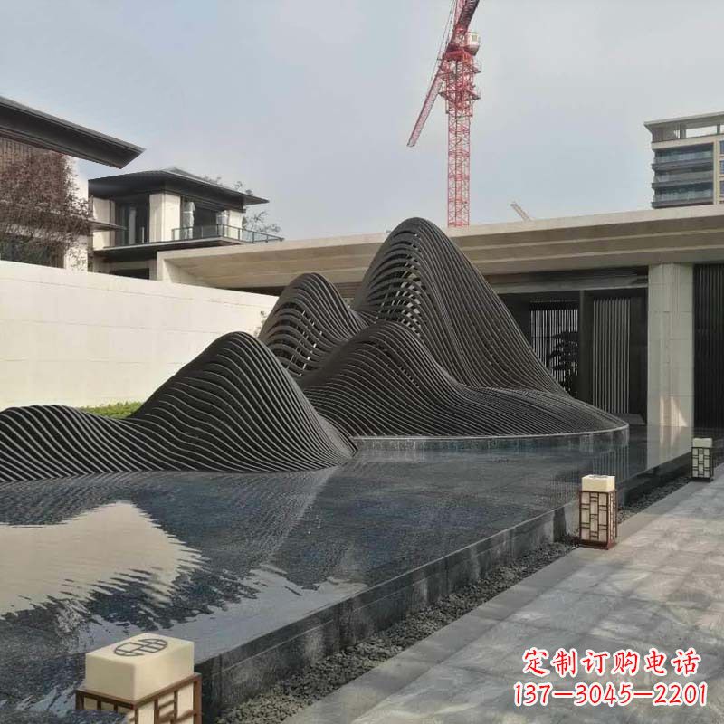 泸州不锈钢铁艺假山艺术性的美化