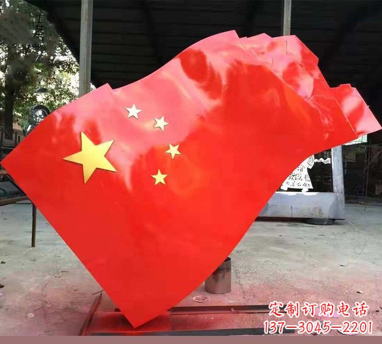 泸州不锈钢校园五星红旗雕塑——传承红色基因,缅怀烈士