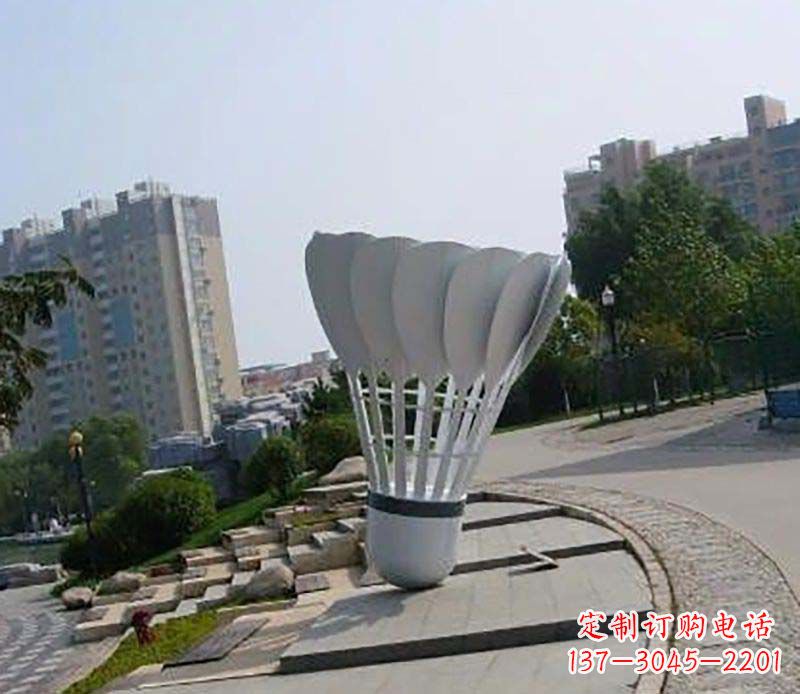 泸州不锈钢羽毛球雕塑装点美丽的羽毛球世界