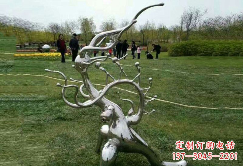 泸州不锈钢树枝雕塑精美的艺术装饰