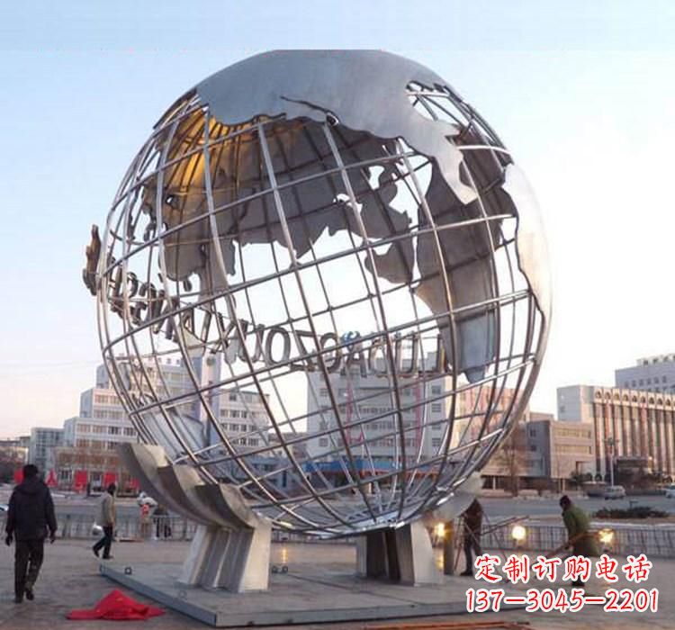 泸州不锈钢地球仪雕塑一座充满美丽与灵性的艺术品