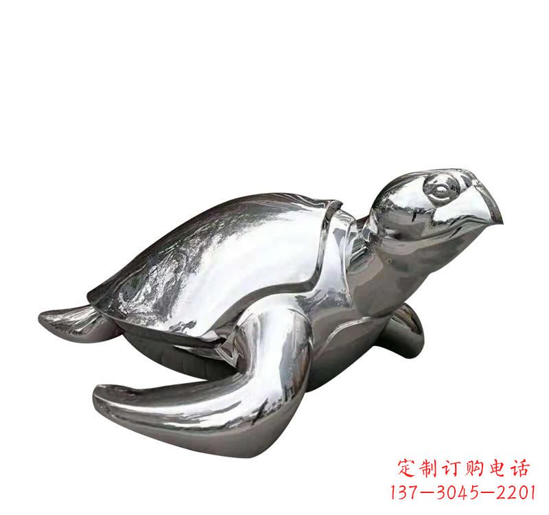 泸州不锈钢海龟雕塑象征着长寿和坚强