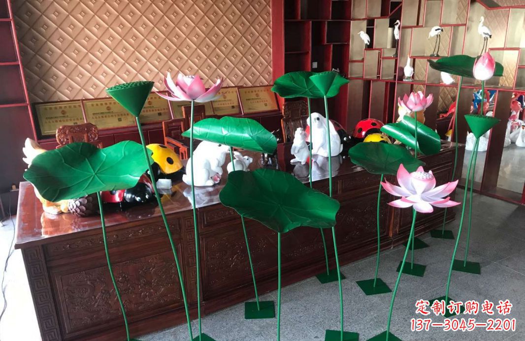 泸州精美不锈钢荷叶雕塑