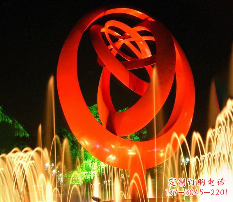 泸州圆环雕塑抽象的艺术之美