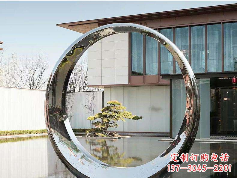 泸州不锈钢月亮雕塑精美绝伦