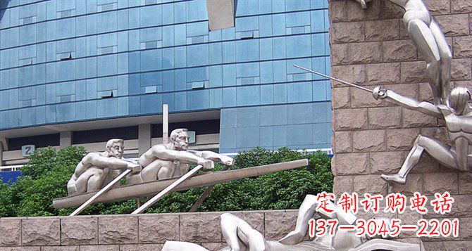 泸州不锈钢运动员雕塑——震撼的街头景观