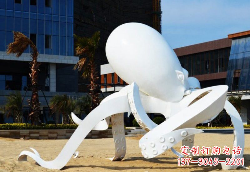 泸州精美的不锈钢章鱼雕塑