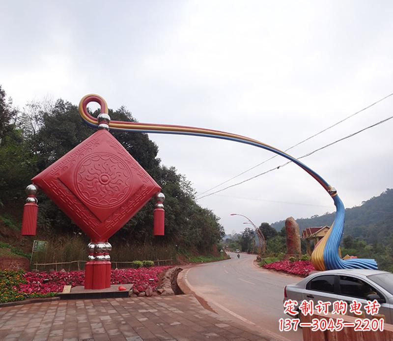 泸州不锈钢拱门雕塑精致的现代艺术