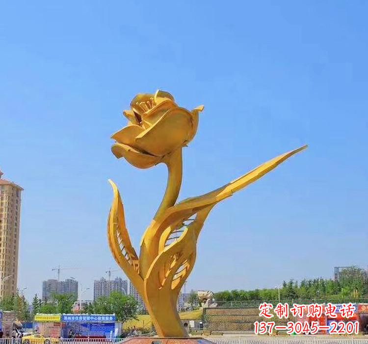 泸州精美不锈钢紫荆花雕塑