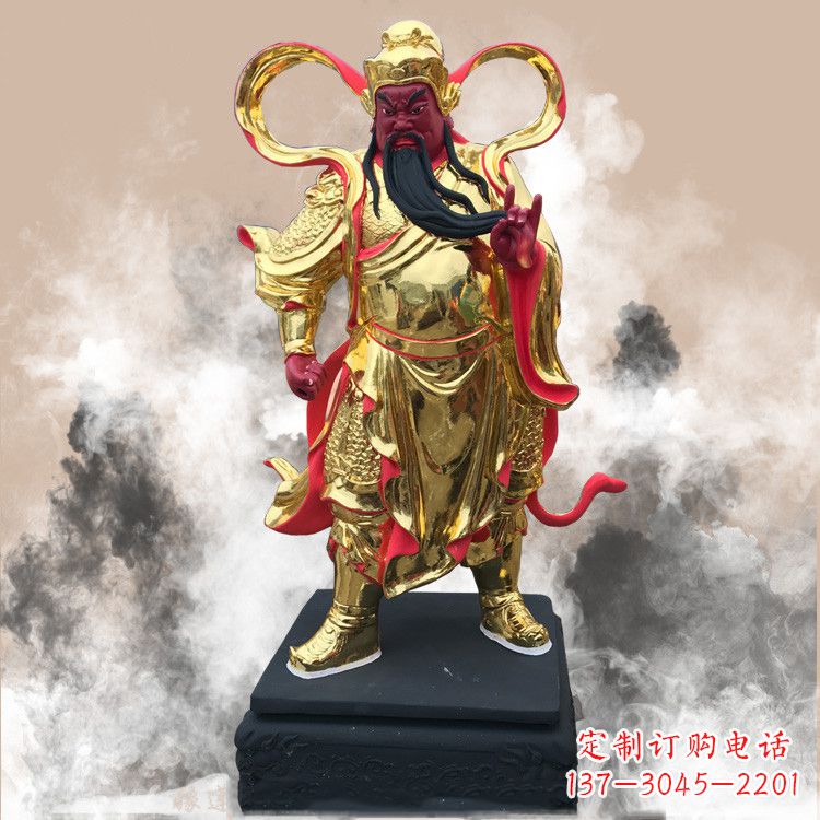 泸州彩绘关公佛像